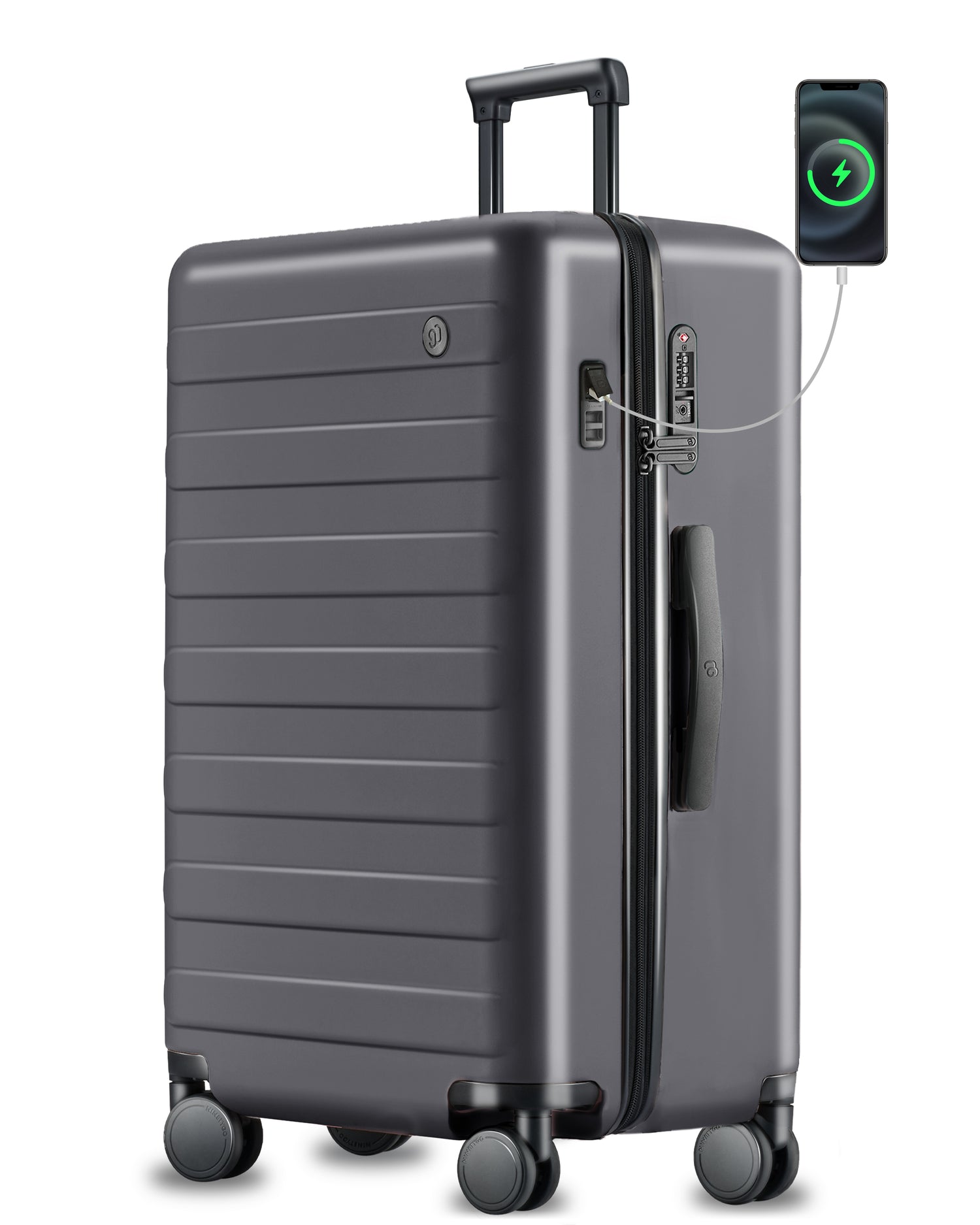 Rhine Pro Plus Collection | Hardside 29 Inch Checked with USB Port