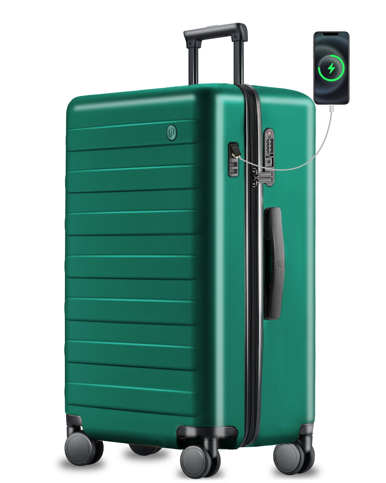 Rhine Pro Plus Collection | Hardside 29 Inch Checked with USB Port