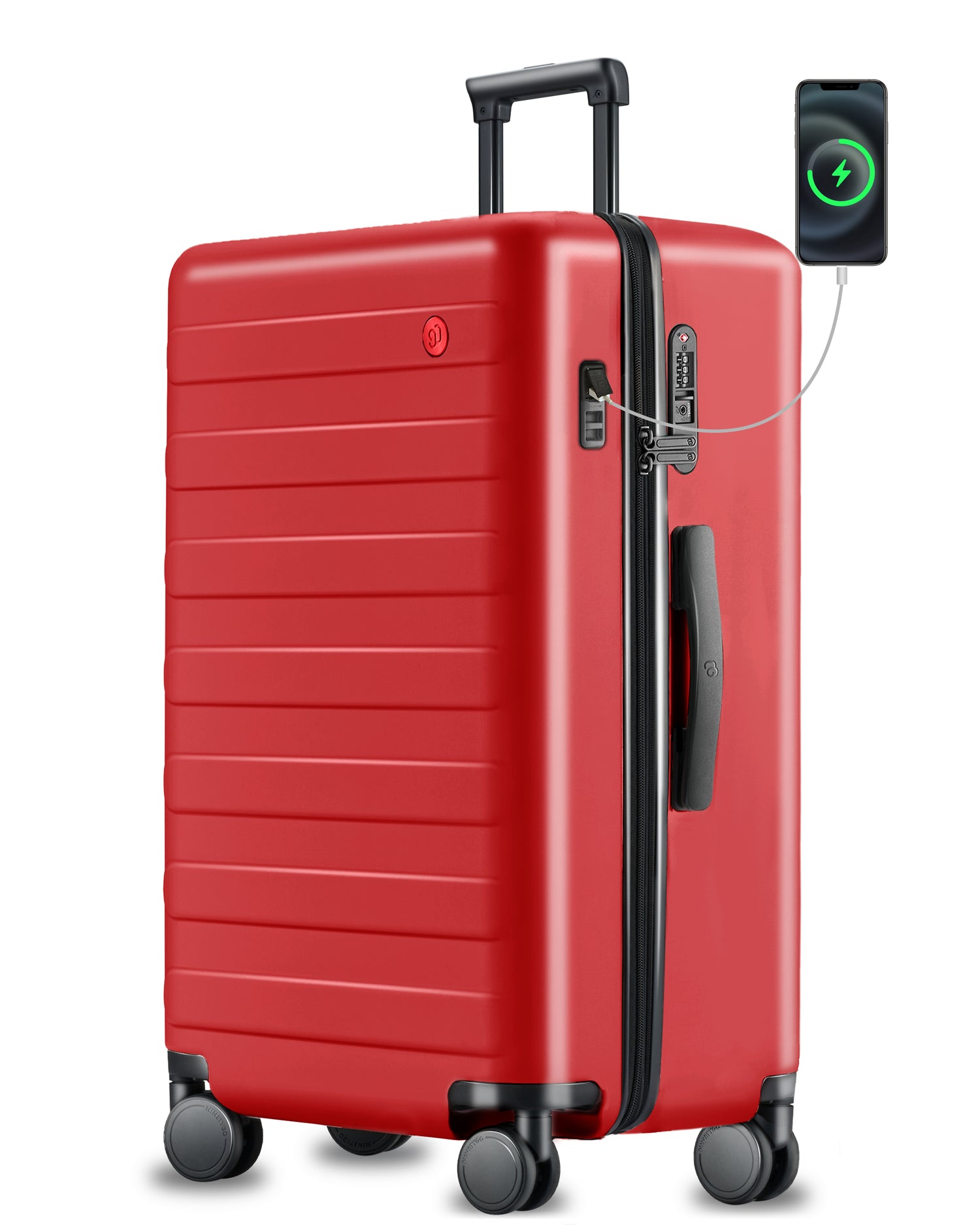 Rhine Pro Plus Collection | Hardside 29 Inch Checked with USB Port